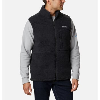 Columbia Mountainside Sherpa Fleece, Chaleco Negros Para Hombre | 915460-LEJ